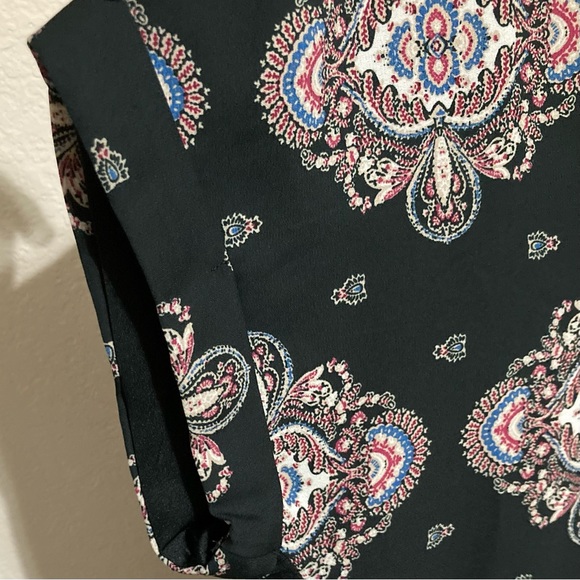 Lux II Black Blouse Top High Low Size S Small - Picture 5 of 7